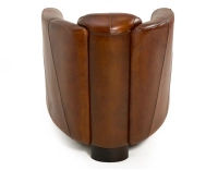 Leather club armchair vintage brown Leather club armchair vintage brown