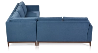 Canapé d'angle 7 places tissu bleu jean (3G - A - 3D) Canapé d'angle 7 places tissu bleu jean (3G - A - 3D)