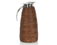Thermos en rotin brun 1 litre Thermos en rotin brun 1 litre