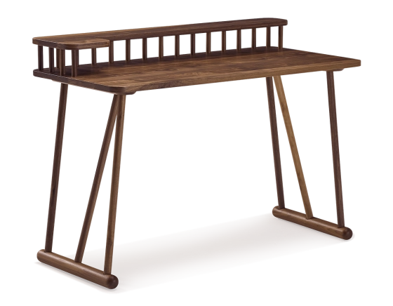 Bureau design en noyer l150 cm