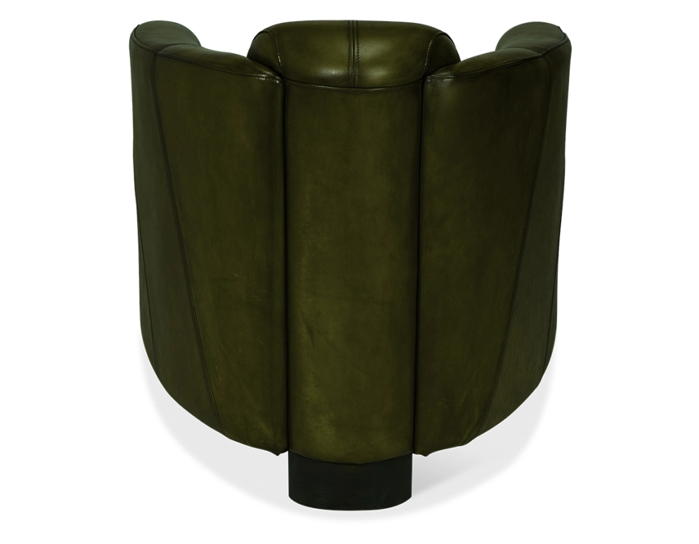 Fauteuil club cuir vert olive Fauteuil club cuir vert olive