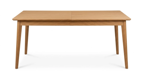 Table extensible 6 à 8 personnes en chêne allonge bois teinte naturelle 160x90 cm
