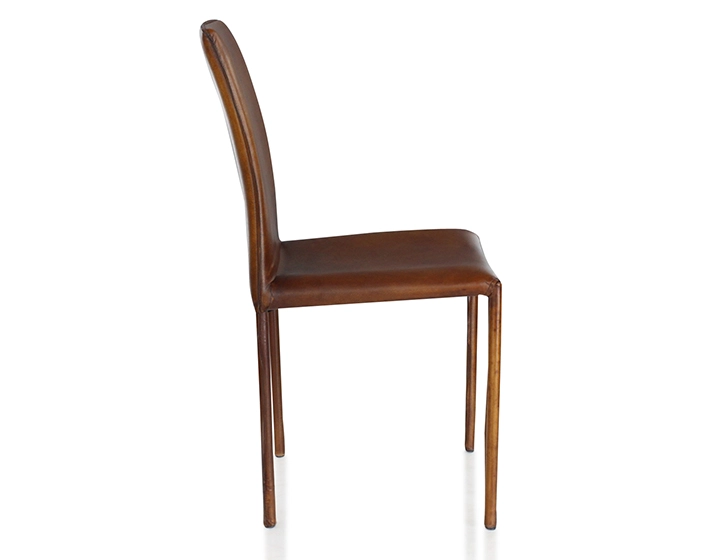 Chaise vintage cuir marron vintage Chaise vintage cuir marron vintage