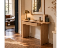 Bureau design en chêne teinte naturelle L120xP40 cm