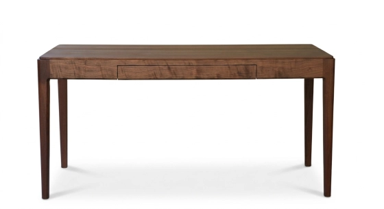 Bureau design en noyer teinte naturelle L150 cm
