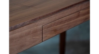 Walnut design desk natural finish l100 cm