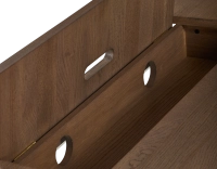 Oak design desk walnut stain l100 cm Oak design desk walnut stain l100 cm