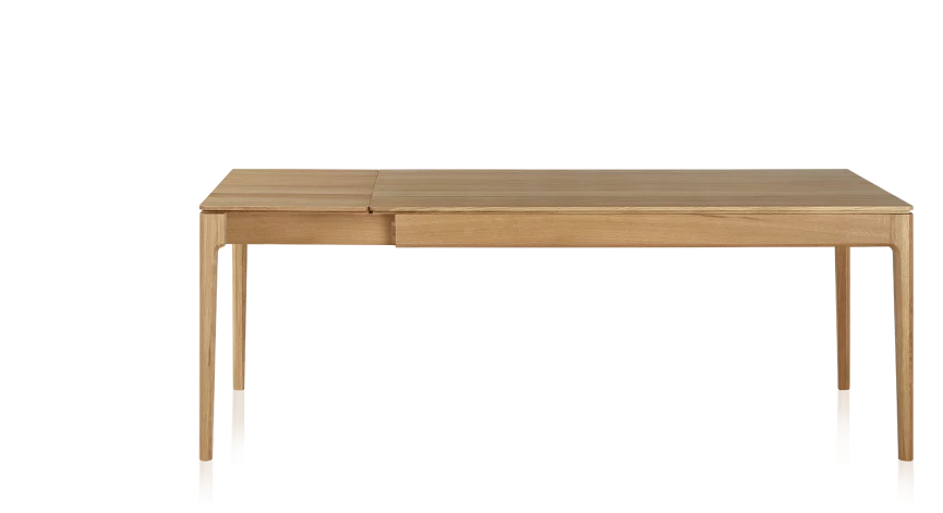 Table extensible en chêne naturel allonges chêne 180x100 cm