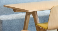 8 person oak dining table natural tint wooden top 180x100 cm 8 person oak dining table natural tint wooden top 180x100 cm