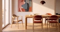 Table extensible 6 à 10/12 personnes en chêne avec plateau et allonges bois teinte naturelle 180x100 cm