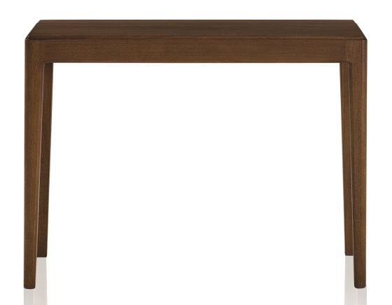 Fixed oak console dark brown tint 100x40 cm