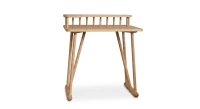 Bureau design en chêne teinte naturelle L80 cm