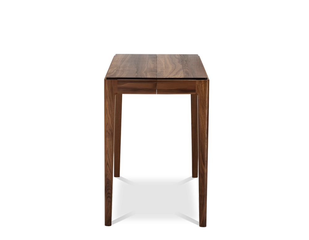Console extensible en noyer avec 2 allonges teinte naturelle 120x50 cm 120X50 cm Console extensible en noyer avec 2 allonges teinte naturelle 120x50 cm 120X50 cm