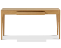 Bureau design en chêne teinte naturelle dorée L150 cm