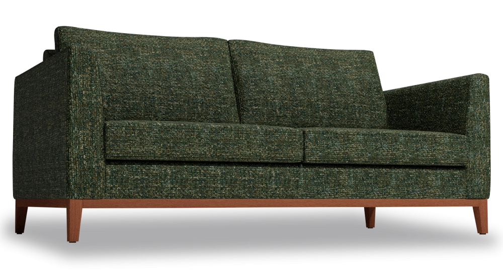 2.5-seater sofa design green mottled fabric 2.5-seater sofa design green mottled fabric