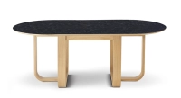 10 person oak and ceramic dining table with natural wood stain and slate effect ceramic top 250x100 cm 10 person oak and ceramic dining table with natural wood stain and slate effect ceramic top 250x100 cm