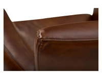 Fauteuil club cuir marron vintage Fauteuil club cuir marron vintage