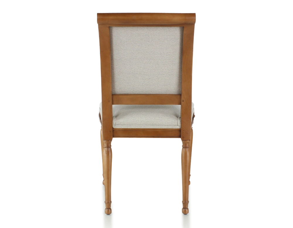 Chaise ancienne style directoire bois teinte ancienne et tissu beige naturel Chaise ancienne style directoire bois teinte ancienne et tissu beige naturel