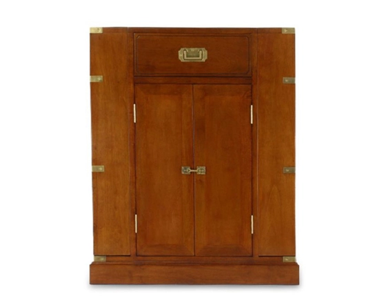 Meuble de bar marine bois teinte merisier