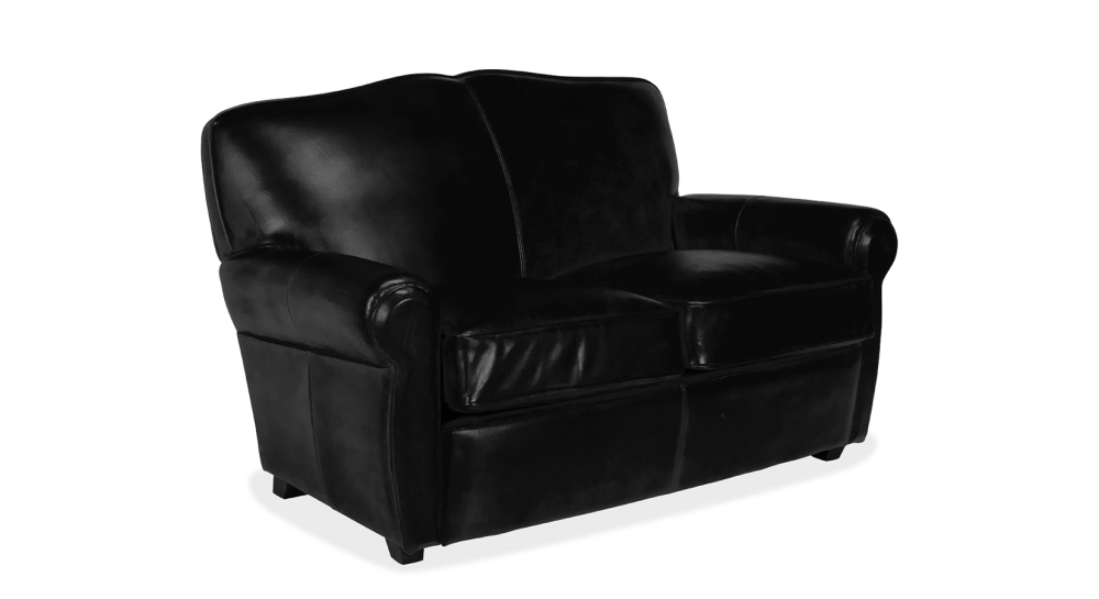 2 seater leather club sofa black 2 seater leather club sofa black