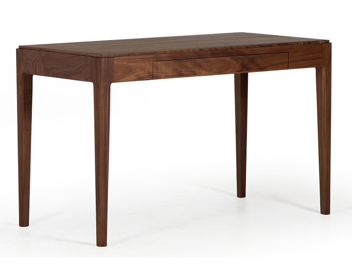 Bureau design en noyer teinte naturelle L120 cm Bureau design en noyer teinte naturelle L120 cm