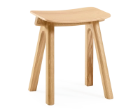 Taburete de roble H45 cm madera en tinte natural