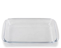 Plat creux rectangle en fonte aluminium et pyrex Plat creux rectangle en fonte aluminium et pyrex