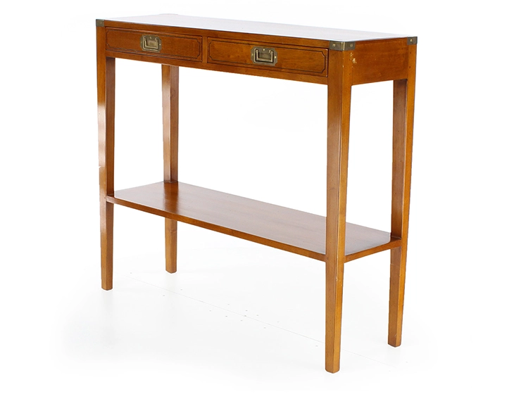 Console marine bois teinte merisier Console marine bois teinte merisier