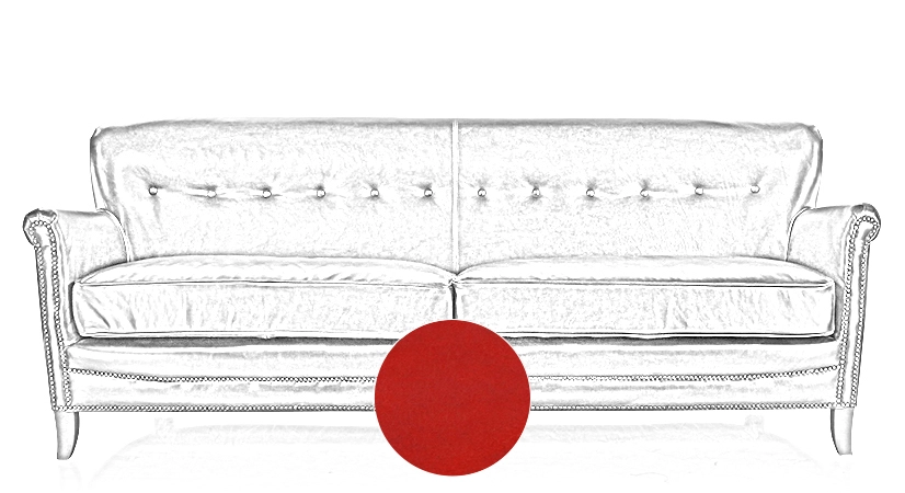 3 seater leather club sofa red studded armrests 3 seater leather club sofa red studded armrests