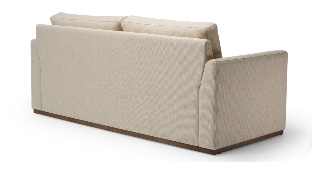 Canapé convertible 3 places tissus chiné beige