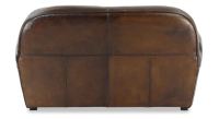 2 seater leather club sofa dark brown studded armrests 2 seater leather club sofa dark brown studded armrests