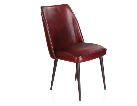 Vintage leather chair burgundy
