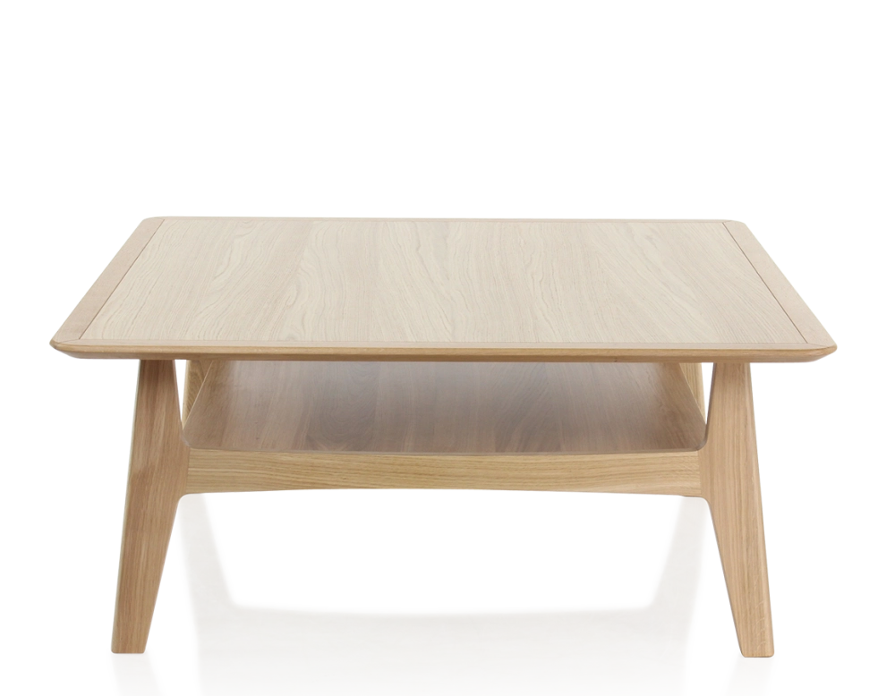 Table basse carrée en chêne teinte naturelle 100x100 cm 100x100 cm Table basse carrée en chêne teinte naturelle 100x100 cm 100x100 cm