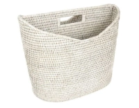 Porte revues en rotin blanc Porte revues en rotin blanc