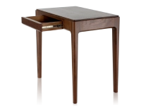 Bureau design en chêne teinte marron foncé L80 cm Bureau design en chêne teinte marron foncé L80 cm
