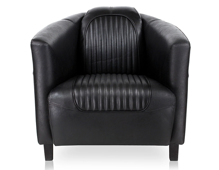 Fauteuil club cuir noir Fauteuil club cuir noir