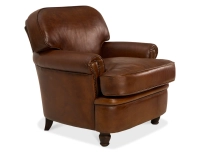 Fauteuil club cuir marron vintage Fauteuil club cuir marron vintage
