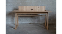 Bureau design en chêne teinte naturelle l150 cm