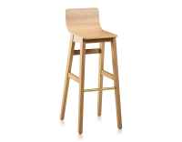Tabouret de bar en chêne H80 cm bois teinte naturelle Tabouret de bar en chêne H80 cm bois teinte naturelle