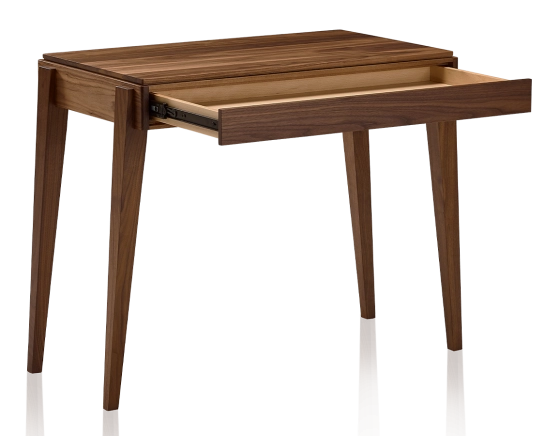 Scandinavian walnut desk natural tint L100 cm