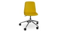 Office chair with 5 branches assise tissu vert anis