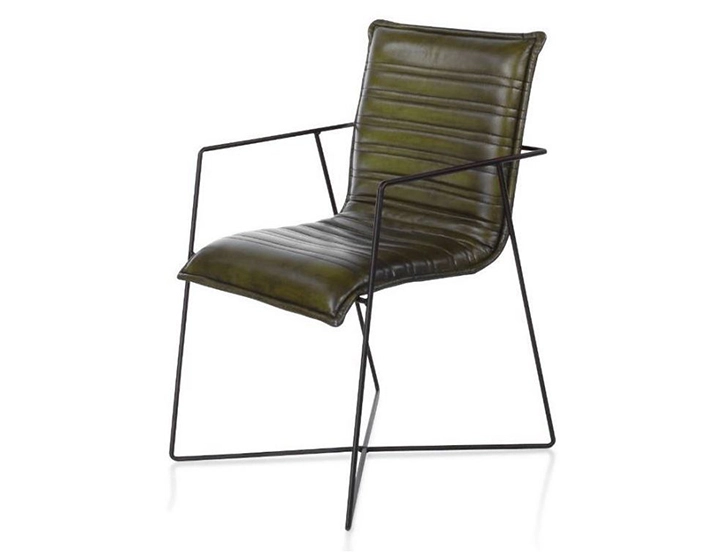 Fauteuil de bureau cuir vert olive Fauteuil de bureau cuir vert olive