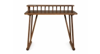 Walnut design desk 80 cm
