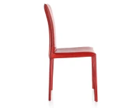 Chaise vintage cuir rouge