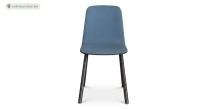 Designer chairs oak natural finish and burgundy red fabric