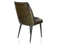 Chaise vintage cuir vert olive Chaise vintage cuir vert olive