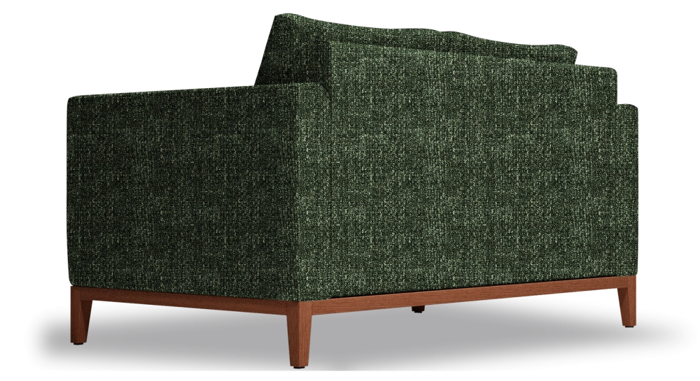 Canapé design 2 places tissu chiné vert Canapé design 2 places tissu chiné vert