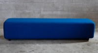 Banc en laine bouillie bleu