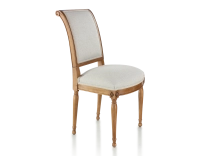 Chaise ancienne style directoire bois teinte ancienne et tissu beige naturel Chaise ancienne style directoire bois teinte ancienne et tissu beige naturel